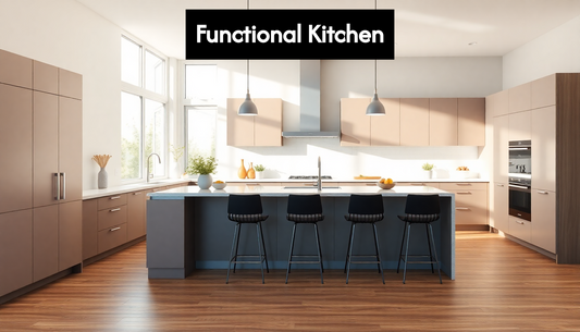 Modern functional kitchen designs interior with island