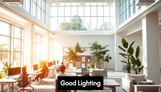 Modern office with ample natural light