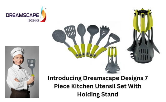  the display of the silicone kitchenware utensils set