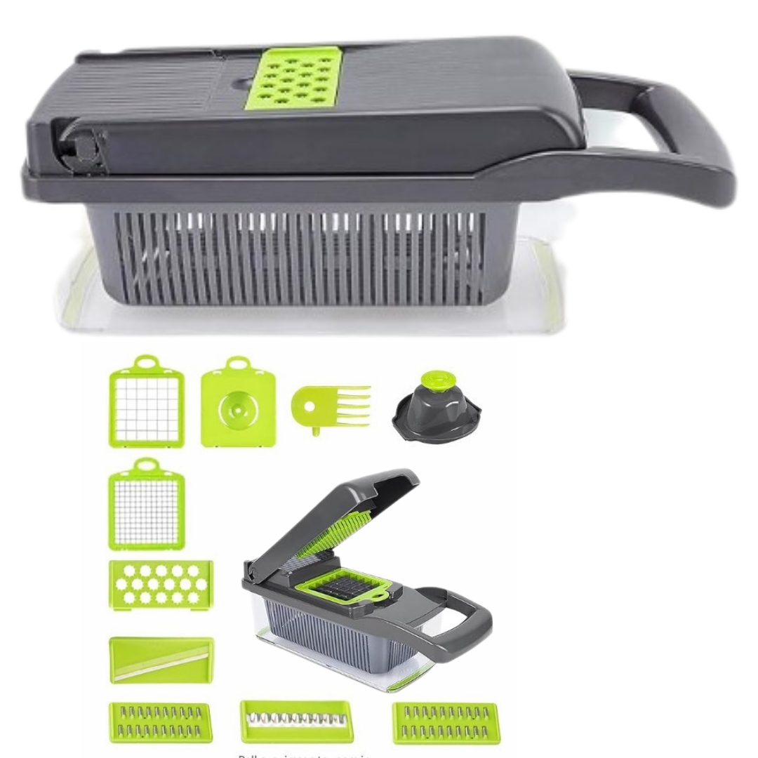  The Complete 17-in-1 vegetable Chopper With Parts