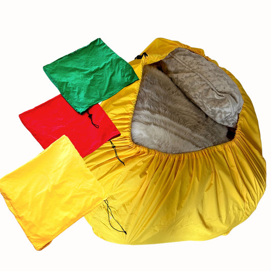 Green Colored Dust Covers for Patio Furniture, Purse Dust Bags, Pool Toys And More - Slipcovers and Seat Covers for Storage.