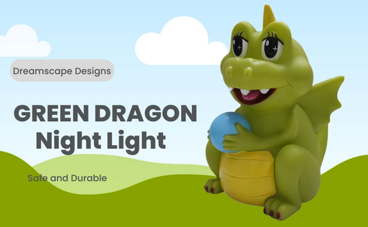 Dragon Baby Nightlamp: 7 Colors, Touch & Remote Control, Sturdy Nursery Lamp for Baby and Toddler - Ideal Animal Night Lamp for Girls and Boys.