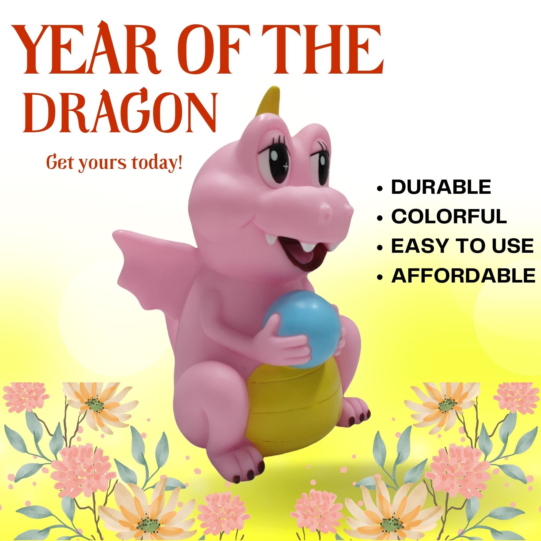  year of the dragon is the pink dragon night light